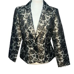 Scott Taylor Lace Print Blazer